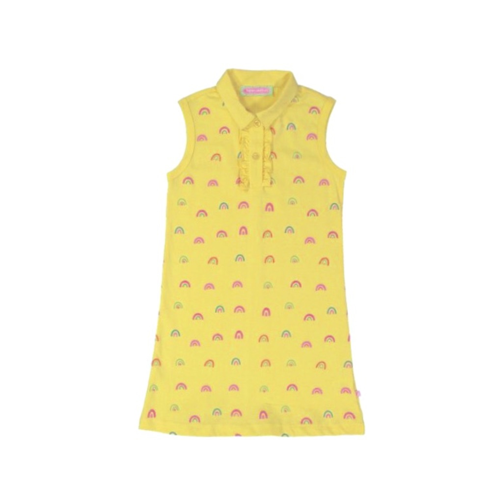 NWT Sophie and Sam Yellow Rainbow Dress - Size 4T
